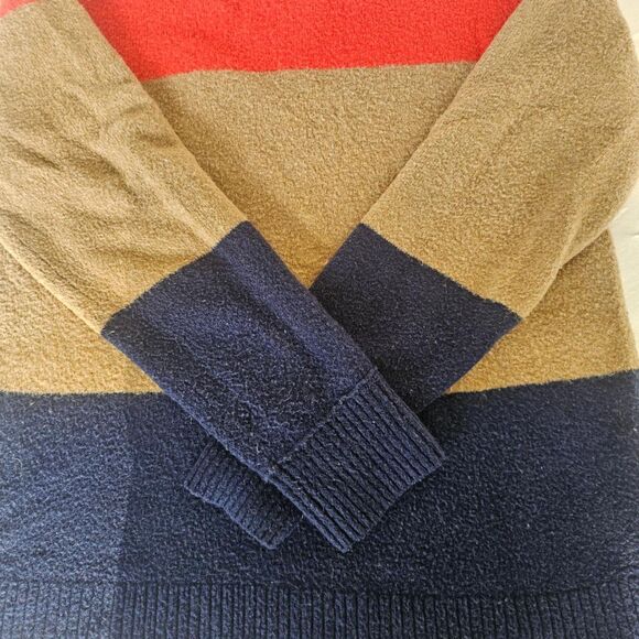 J. Crew Color Block Sweater | Cozy Wool Blend Crewneck Women’s M Fair Trade - Picture 2 of 8